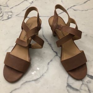 Lucky brand brown sandals with heel